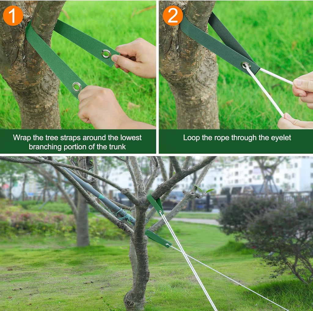 12 PCS Tree Straps for Staking, Tree Support Straps for Guying Staking Newly Planted Sapling Straight and Hurricane P... - Image 5