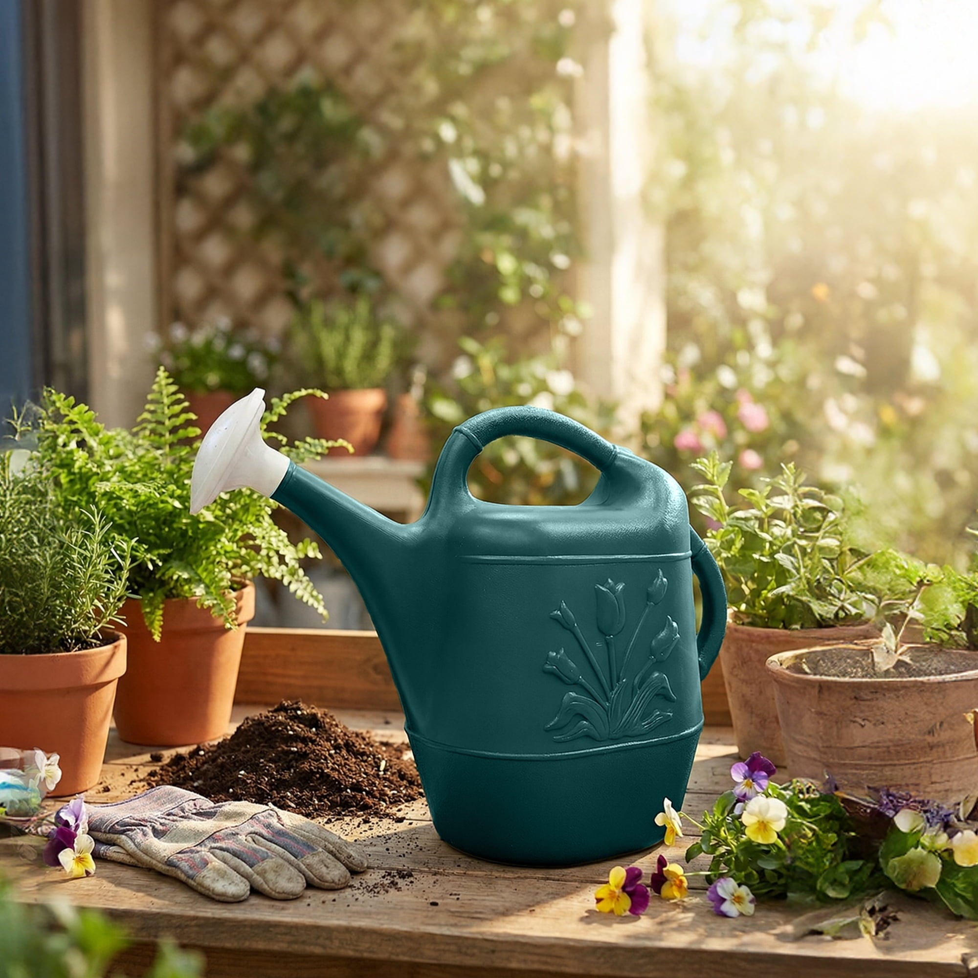 2 Gal. Watering Can - Hunter Green - Image 6