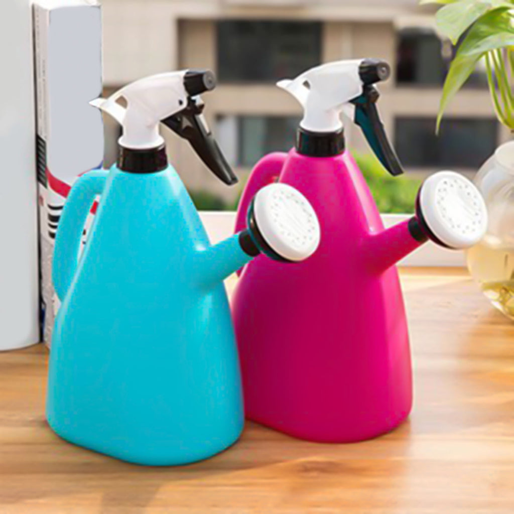 Watering Can Large Capacity Leakproof Plastic Watering Kettle Sprinkling Can for Potted Plants Blue One Size - Image 4