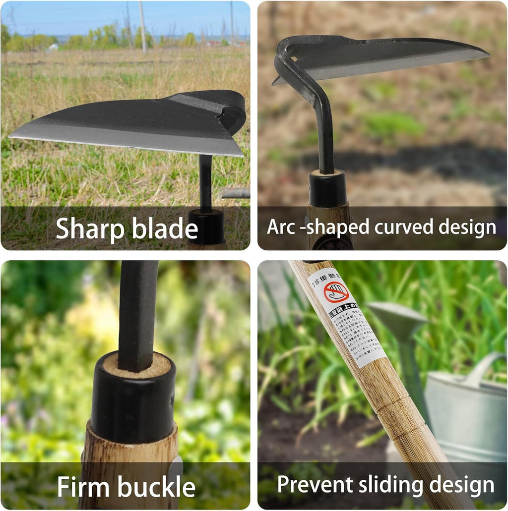 Kana Hoe 217 Japanese Garden Tool - Hand Hoe/Sickle is Perfect for Weeding and Cultivating. The Blade Edge is Very Sharp. (Left-Handed) - Image 5