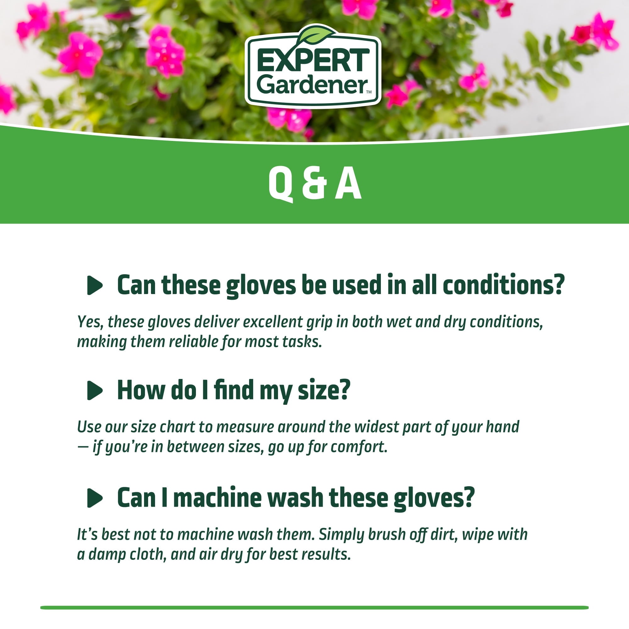 Smooth Nitrile Gardening Gloves, Size M - Image 6