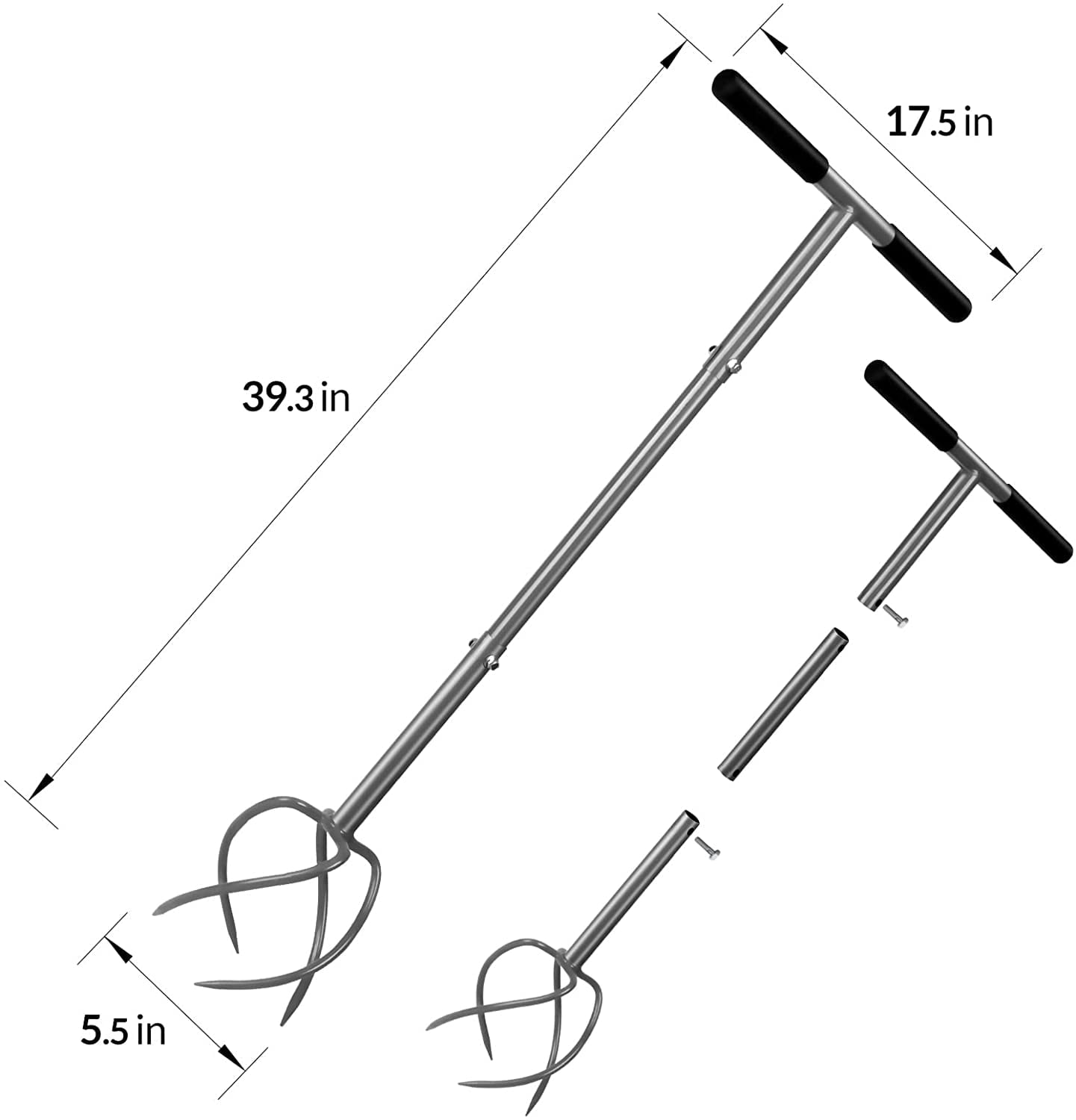 Twist Tiller for Garden, Claw Cultivator Tool - Image 2