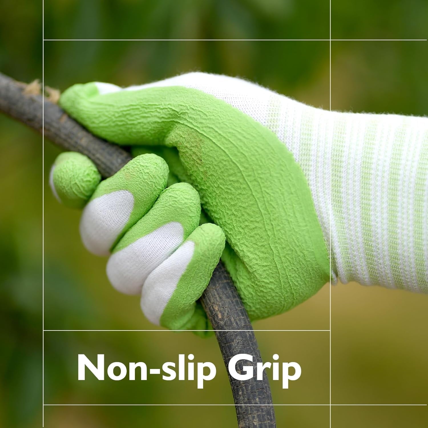 2-Pair Gardening Gloves for Women , Breathable Rubber Coated Work Gloves, Outdoor Garden Gloves for Planting, Weeding & Farming , Flexible & - Image 5