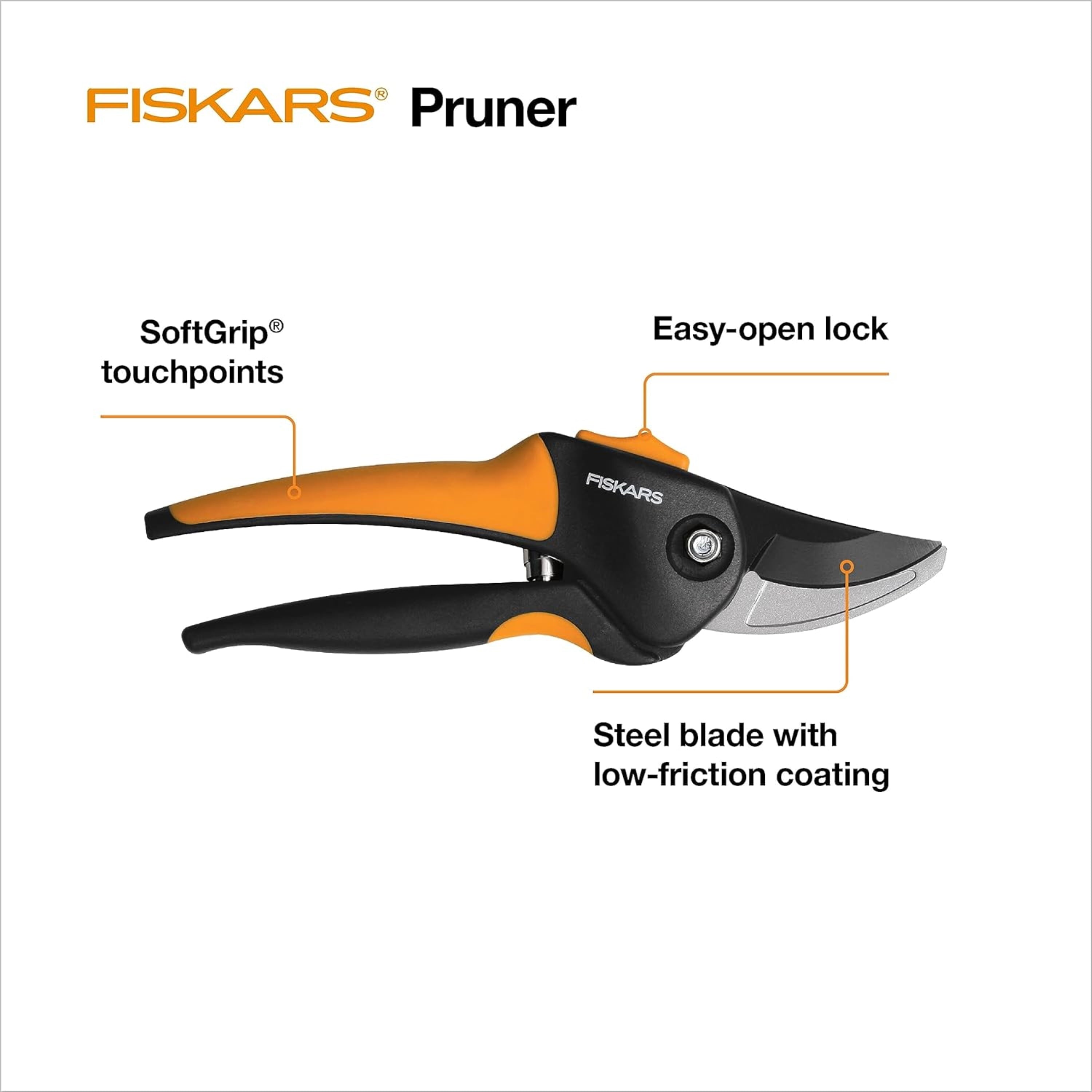 Pruner 3/4" Tree and Branch Cutter, Sharp Precision-Ground Steel Blade - Image 3