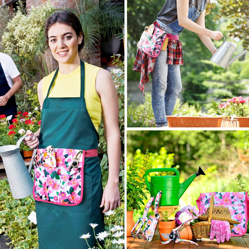 Garden Tools Set Women, Christmas Gardening Gifts Ladies, Aluminum Hand Tools, Pruner and Garden Belt Bags with Flora... - Image 4