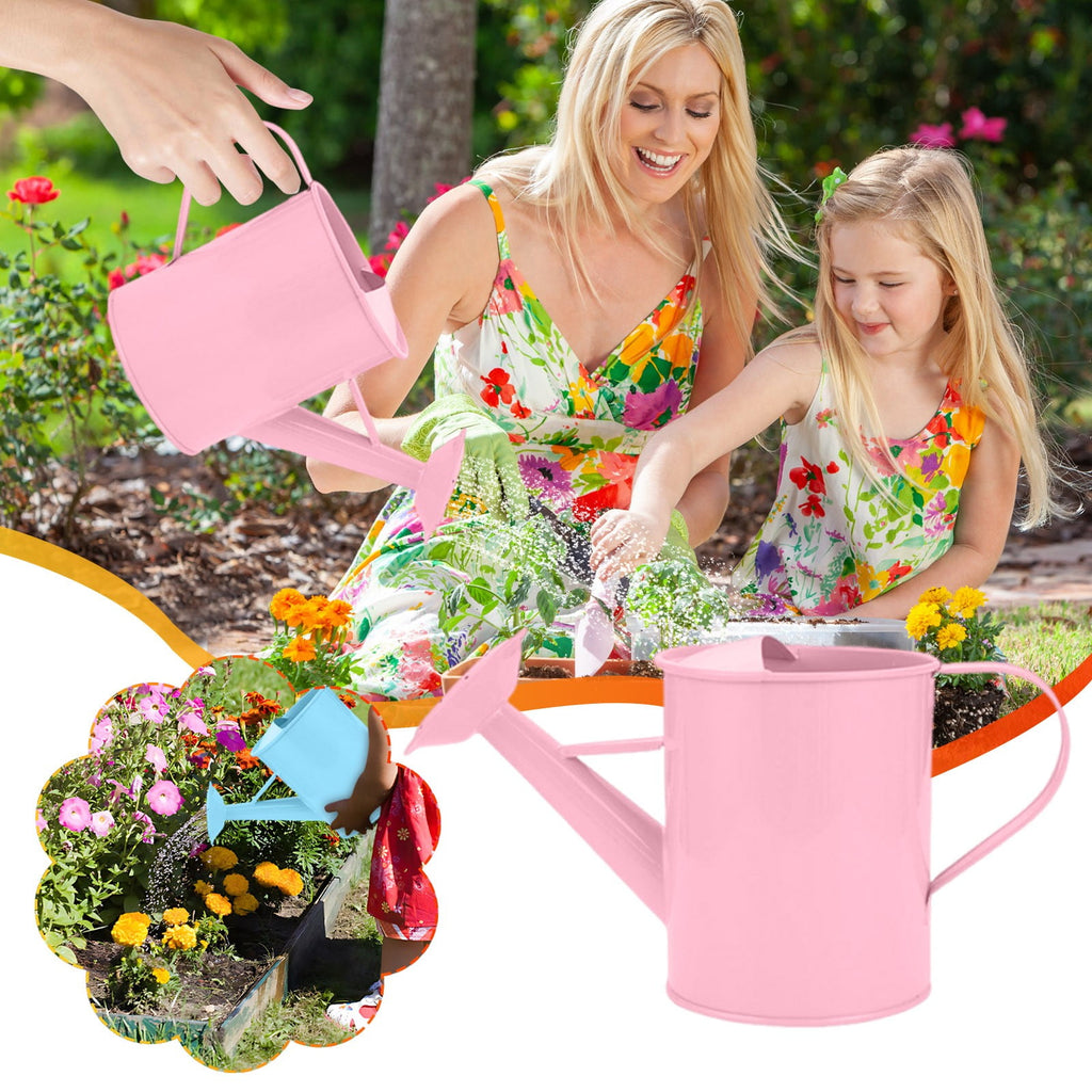 Metal Watering Can，Kids Gardening Water Pot，Garden Watering Bucket Sprinker，Iron Watering Can for Outdoor and Indones... - Image 3
