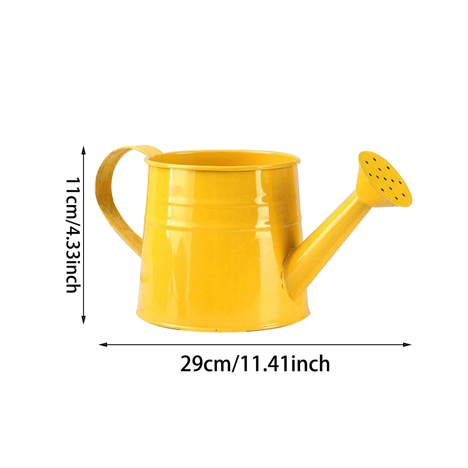 34 Oz Watering Can Metal Long Spout Kettle Galvanized Steel Pot with Ergonomic Handle for Indoor Outdoor House Garden... - Image 2