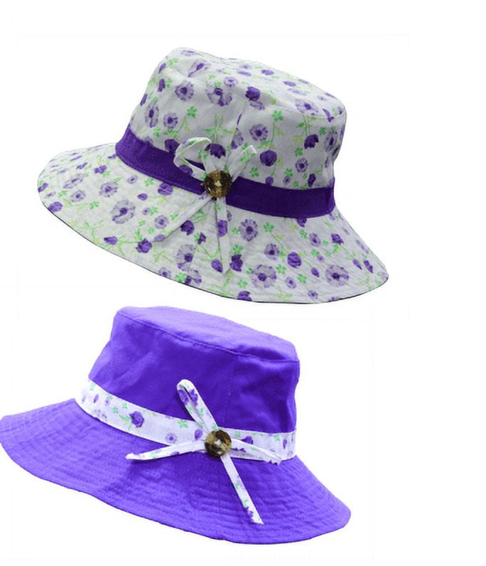 3-Pack Garden Apparel Accessory Combo-Glove, Hat and Waist Bag, Size Fits Most, Purple And white Color - Image 2