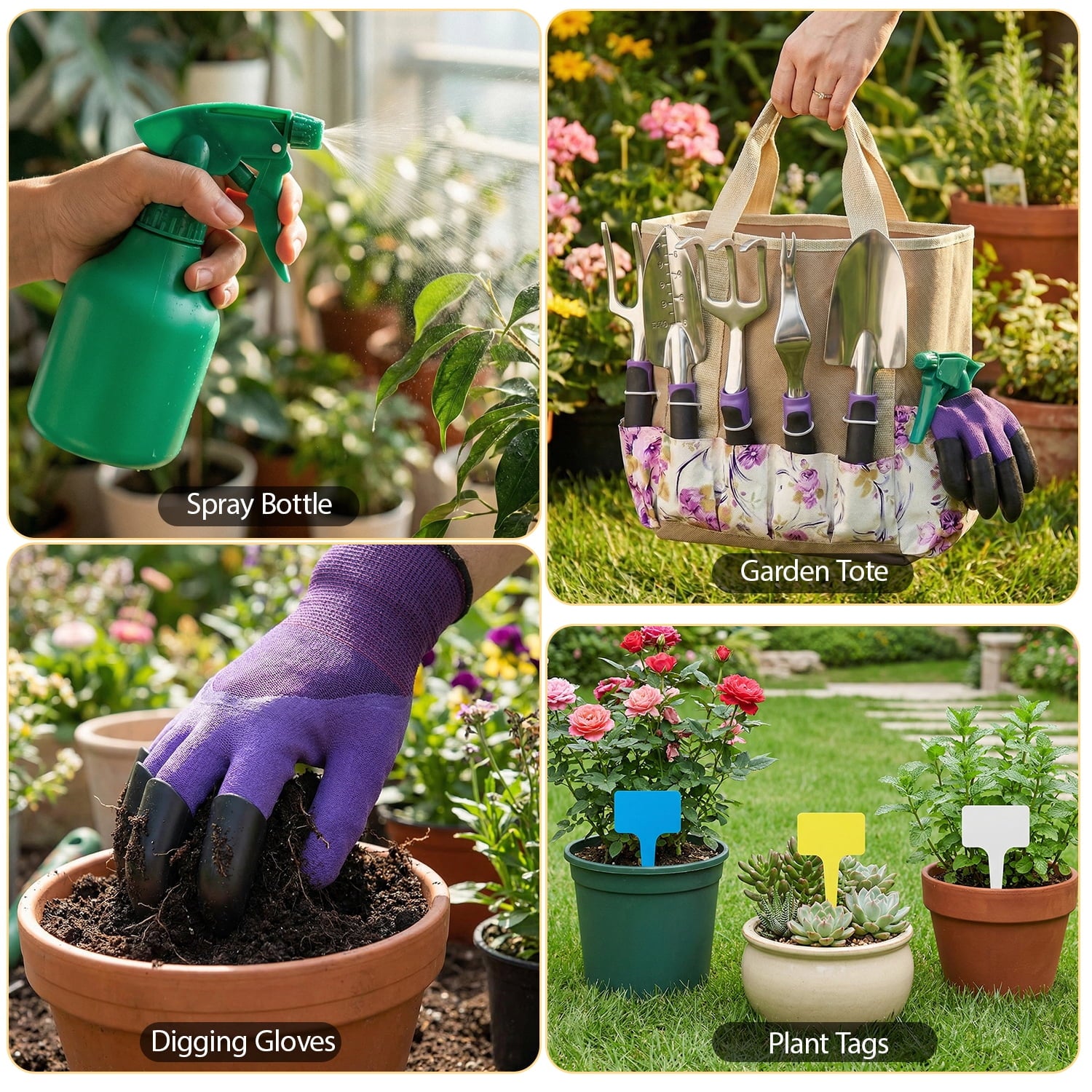 Heavy Duty Gardening Tools - 29-Piece Gardening Gifts for Women, Mom, Men - Durable, Ergonomic Garden Tool Set - Image 5