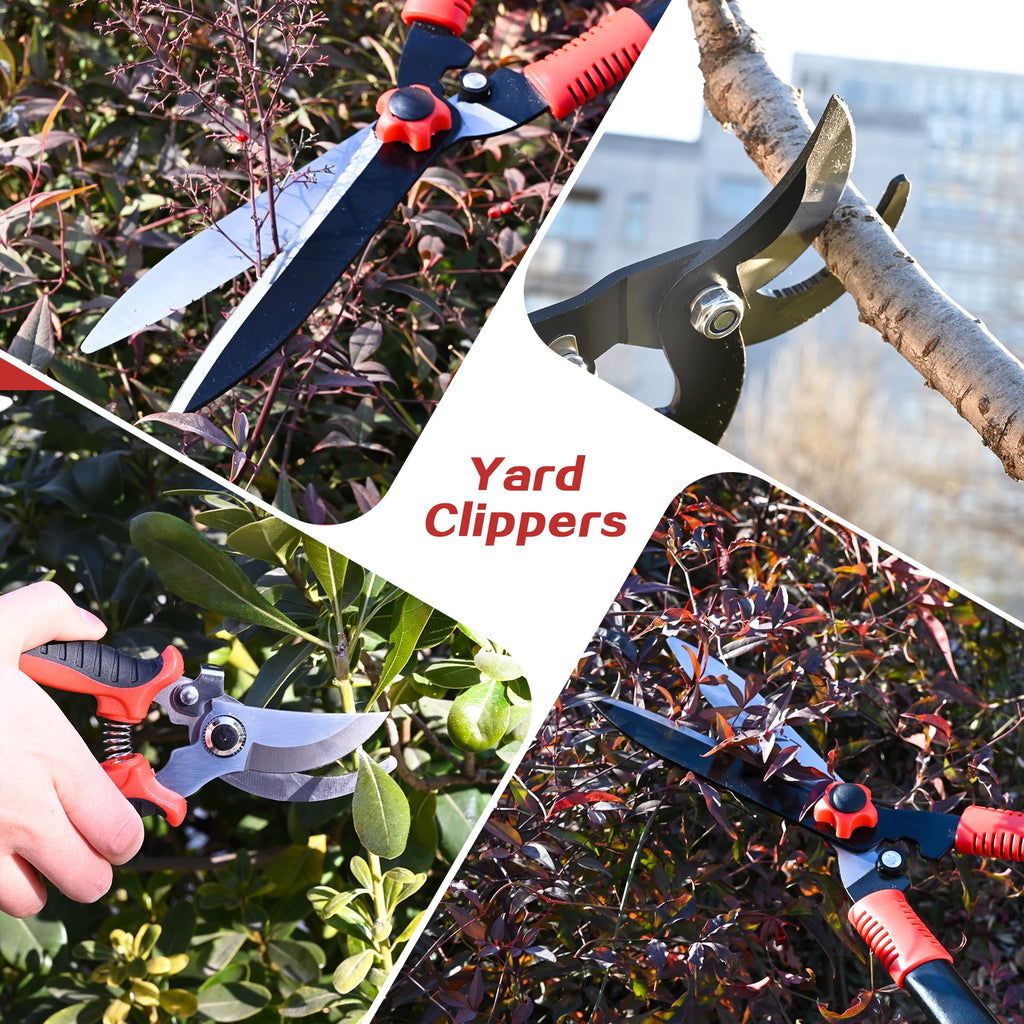3PCS Loppers Shears  Pruners Set, Heavy Duty Tree & Shrub Care Kit for Yard, Lawn & Garden, Professional Branch Cutter Tree Trimmer for Indo - Image 2