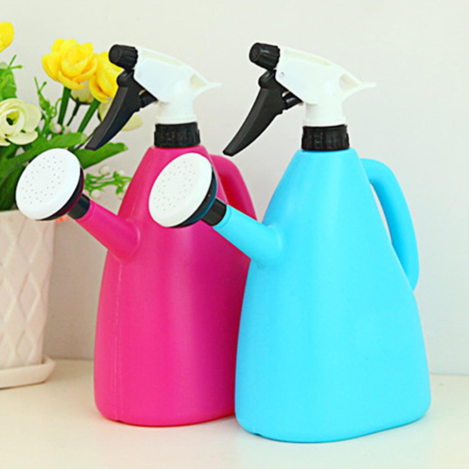 Watering Can Large Capacity Leakproof Plastic Watering Kettle Sprinkling Can for Potted Plants Blue One Size - Image 6
