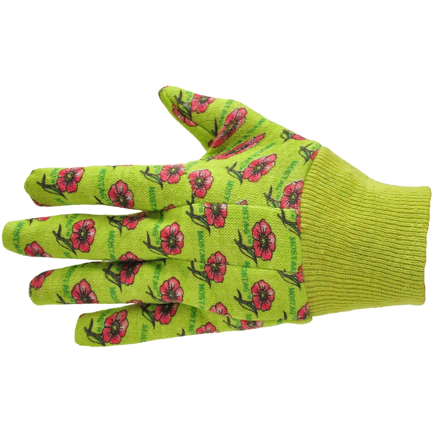 Gloves Red Floral Waterproof Gardening Gloves, 3 Pairs - Image 5