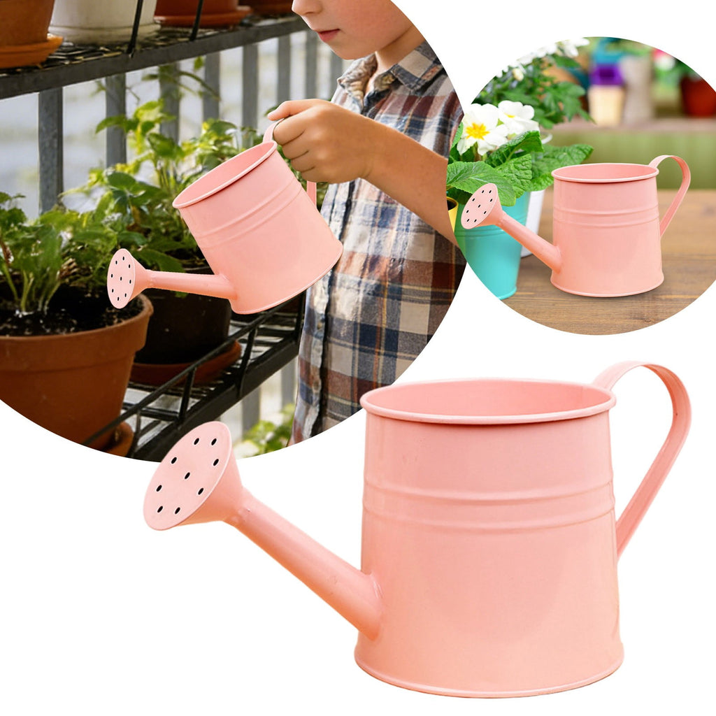 2Pcs Metal Watering Can For Outdoor Plants, Galvanized Steel Watering Can With Removable Spout, Perfect Home & Garden Décor Yellow 12*12*11C - Image 4