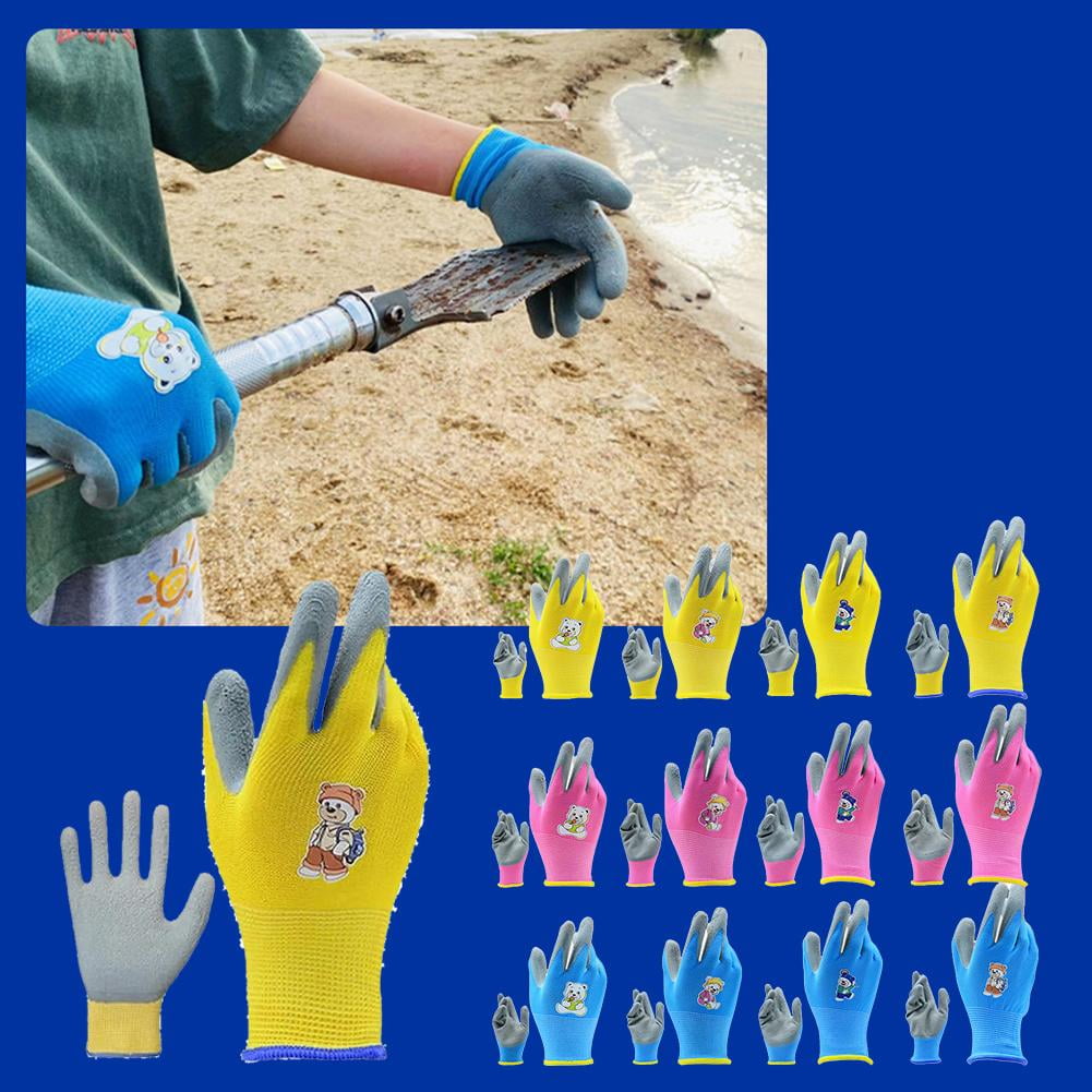 Kids Gardening Gloves For Age 2-12, Toddler Latex Coated Garden Gloves, Kids Gir Work For Children, Boys and Outdoor ... - Image 5