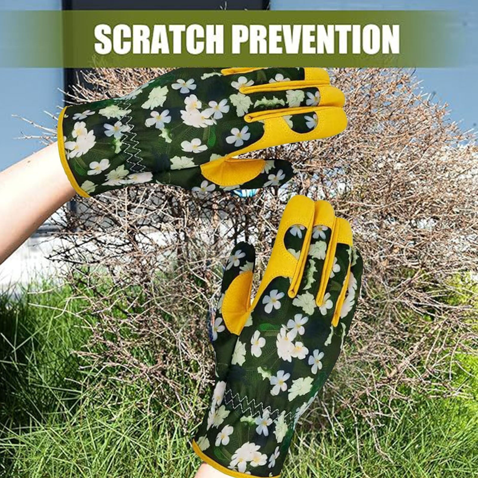 Clearance! Gloves Gardening Gloves for Women Leather Garden Gloves Thorn Proof Outdoor Protective Working Gloves for ... - Image 2
