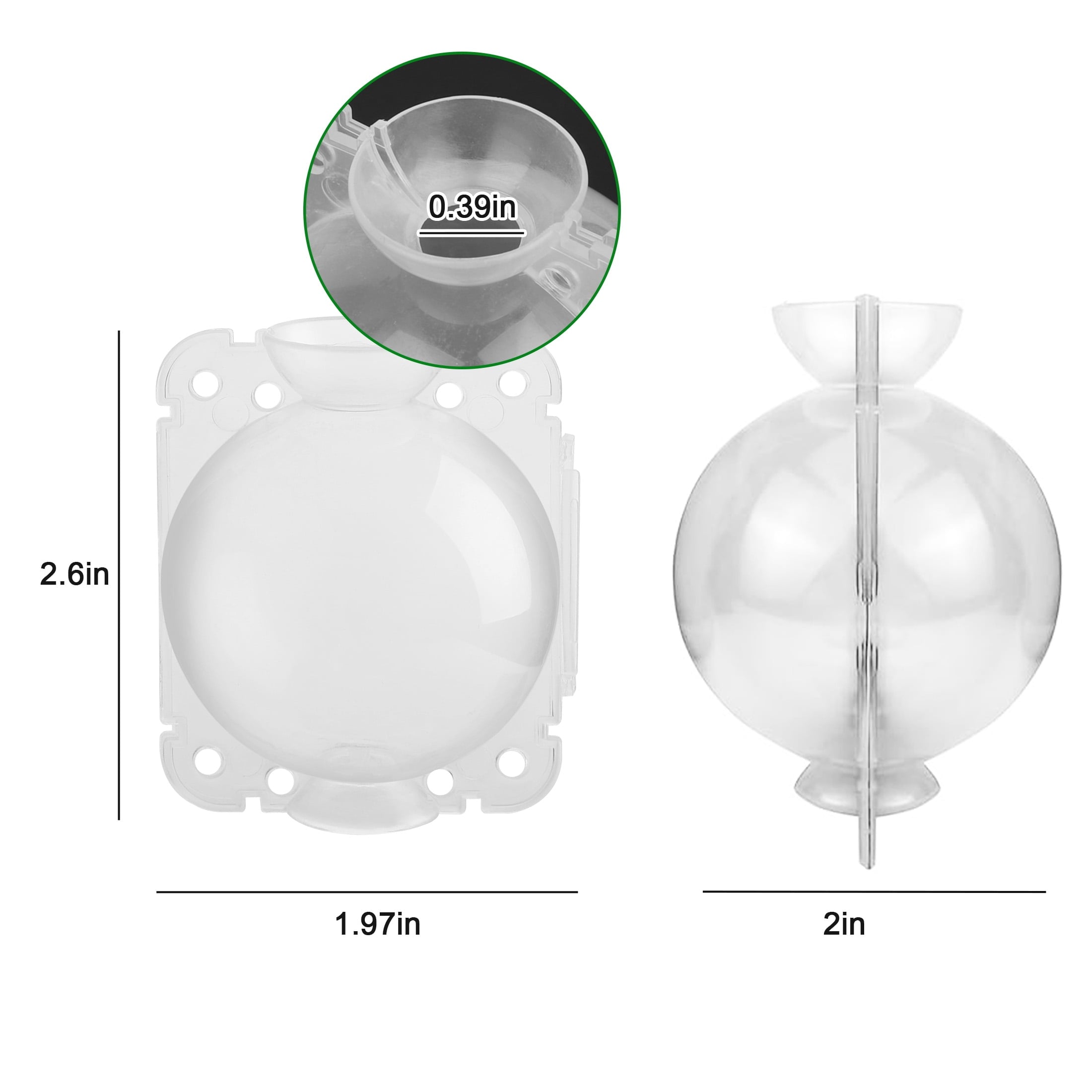 Lingsida 10pcs Air Layering Propagation Kit, Reusable Half Clear Grafting Ball, Plant Air Layering Pods Rooting Ball for Fast Propagation - Image 3