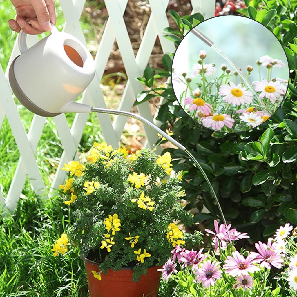 Ogetok Long Mouth Watering Can 1L Capacity with Extended Metal Spout for Precise Plant Watering Comfortable Handle and Strong Bottom Ideal f - Image 6