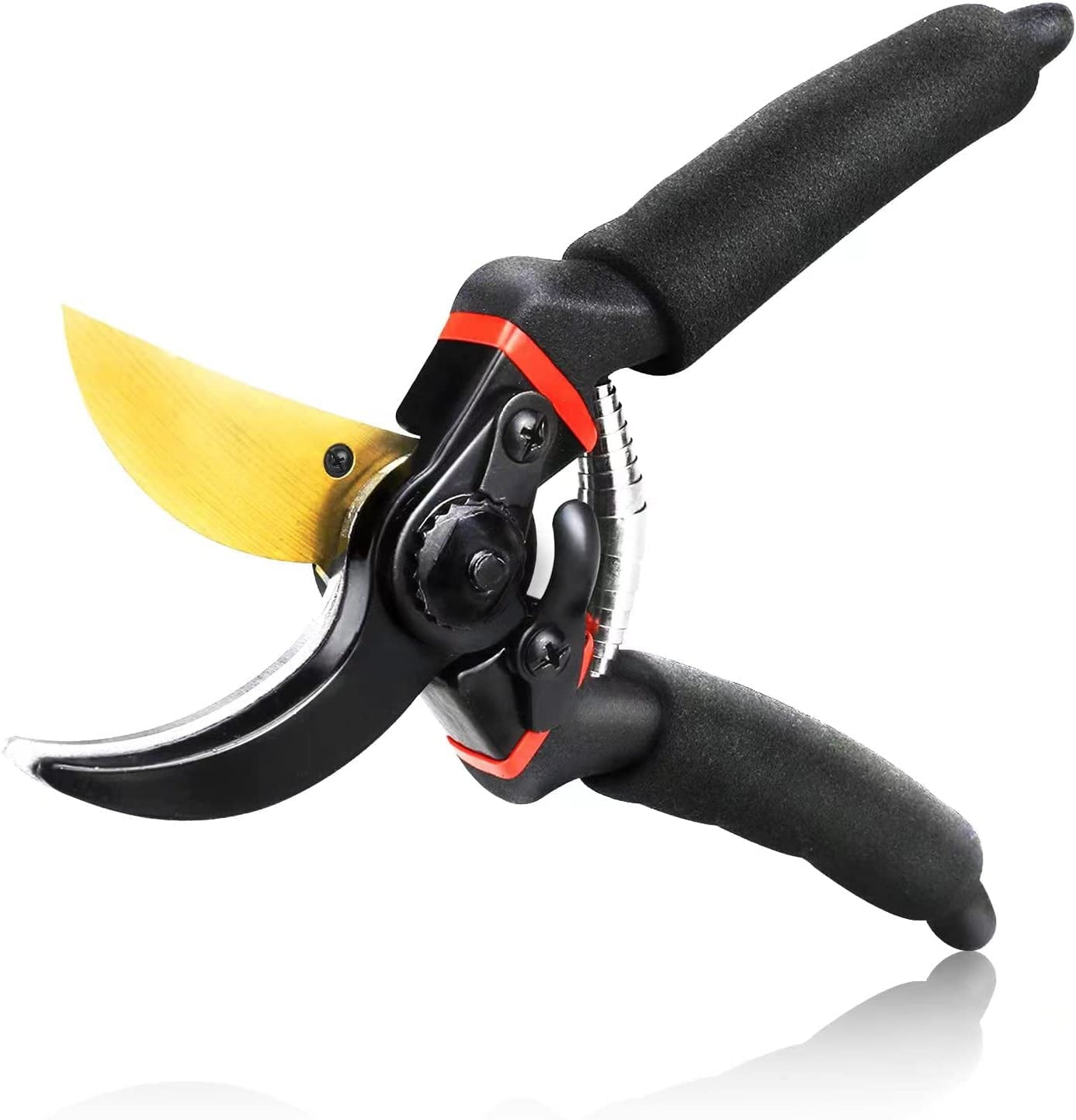 & Hedge Shears, 8" Pruning Shears, Hedge Clippers with Non-Slip Handle,Titanium Steel Garden Tools - Image 4