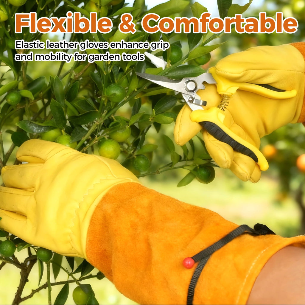 Gardening Gloves Women Men,Thorn proof Rose Pruning Heavy Duty Gauntlet, Best Garden Gifts for Gardener - Image 6