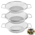 Soil Sifter for Gardening, 3Pcs Heavy Duty Rock Sifter Garden Sieve with Handles for 5 Gallon Bucket, 1/4, 1/8, 3/8 I...