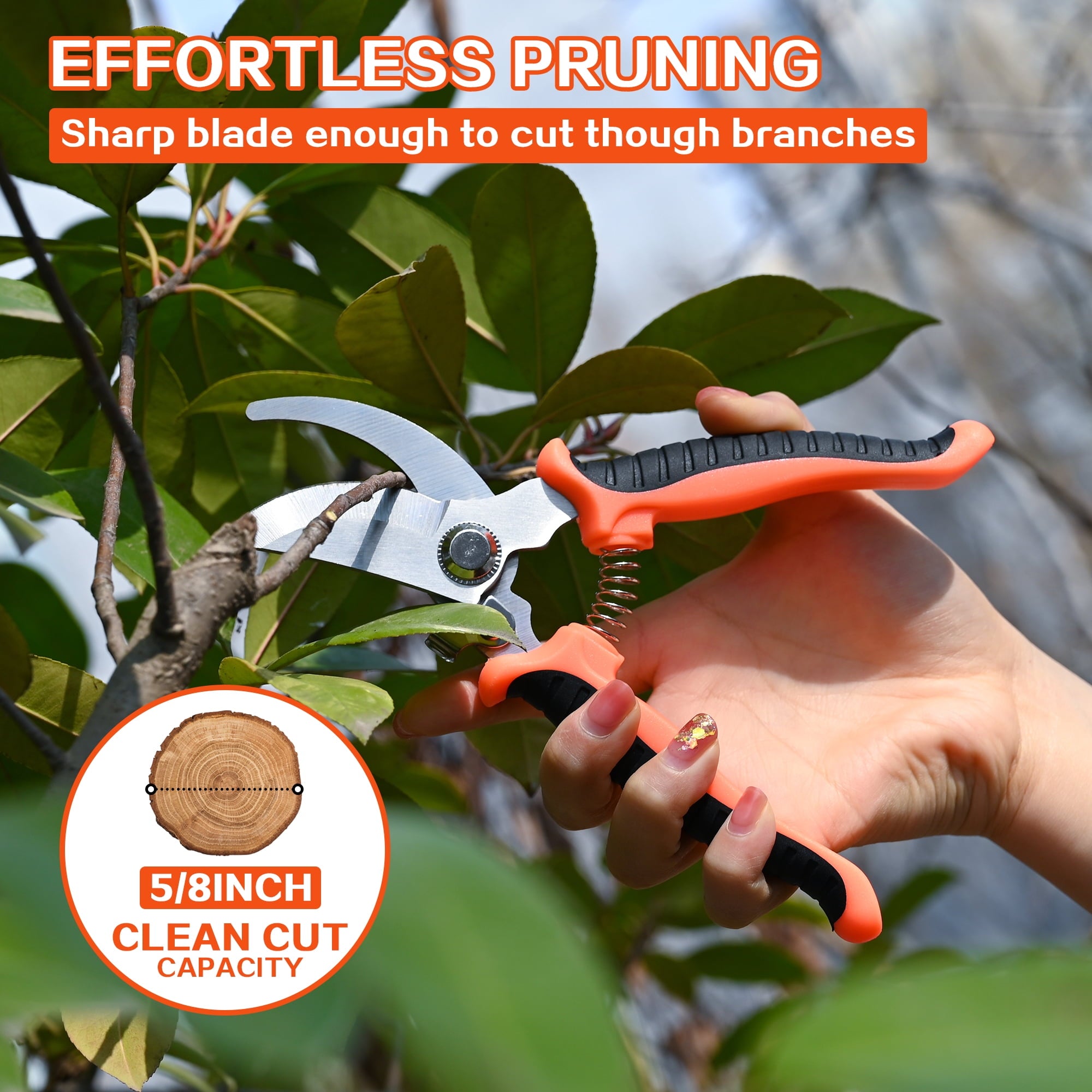 Lopper Heavy Duty with Steel Blade, 30" Loppers Gardening Tools Tree Trimmer Branch Cutter for 2" Cutting Capacity - Image 3