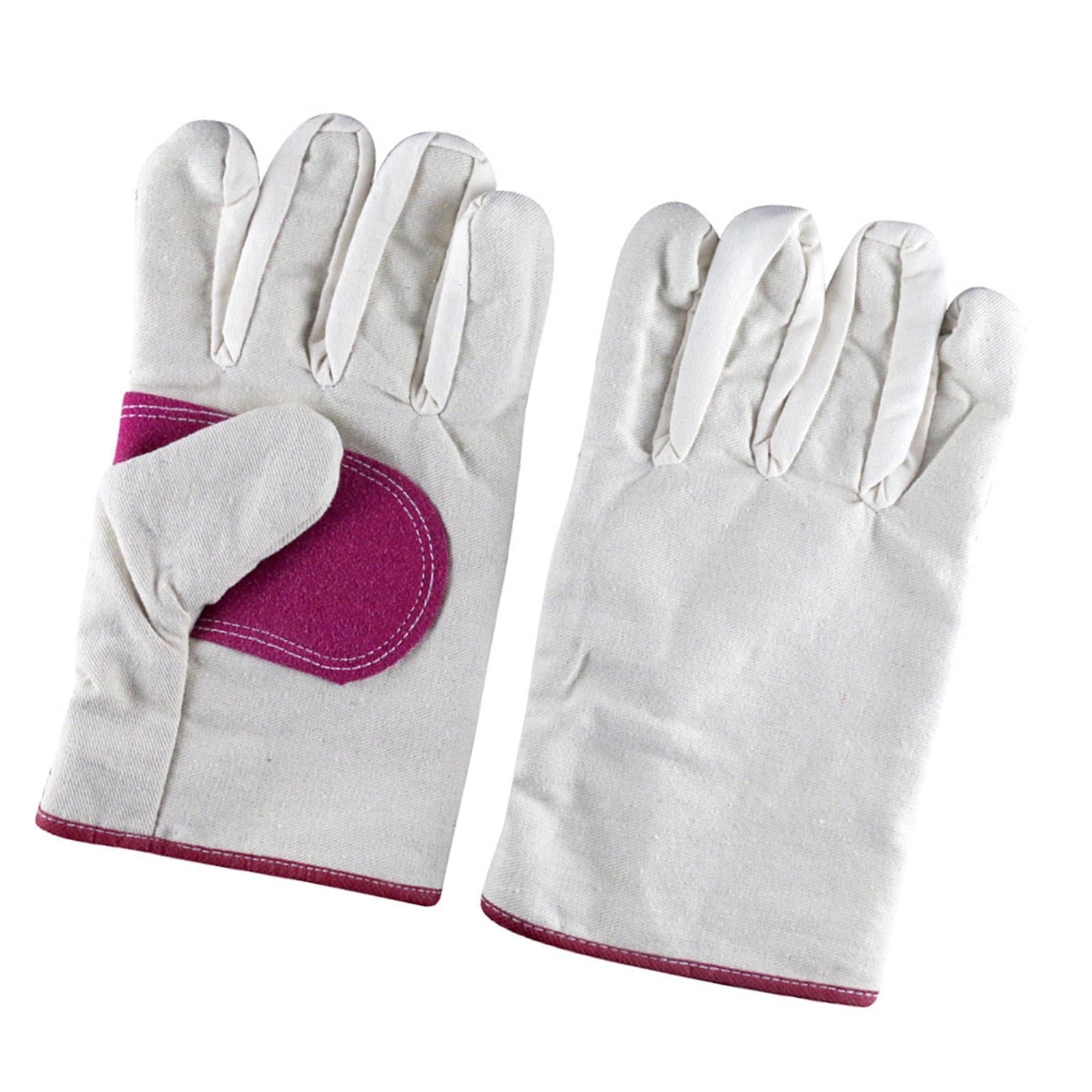 Work Gloves for Durian Picking Hand Protection Canvas Heat Resistant Garden Gloves for Framer Adults Planting Firepla... - Image 3
