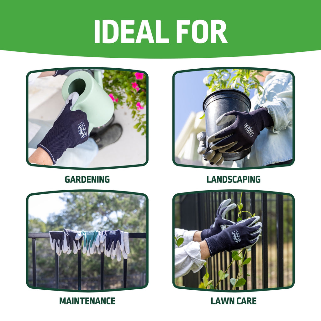 Smooth Nitrile Gardening Gloves, Size M - Image 4
