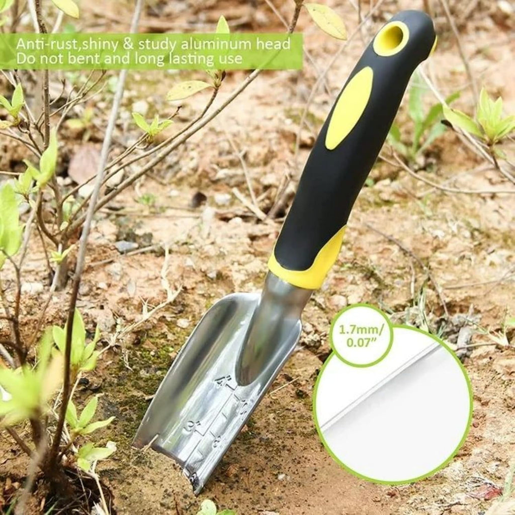 FPCYCG 9 Piece Garden Tools Set with Bag & Gloves,Heavy Duty Gardening Hand Tools Kit,Garden Gifts Supplies for Women Mom - Image 6