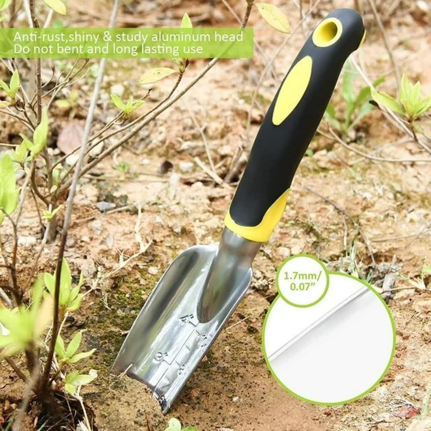 FPCYCG 9 Piece Garden Tools Set with Bag & Gloves,Heavy Duty Gardening Hand Tools Kit,Garden Gifts Supplies for Women Mom - Image 6