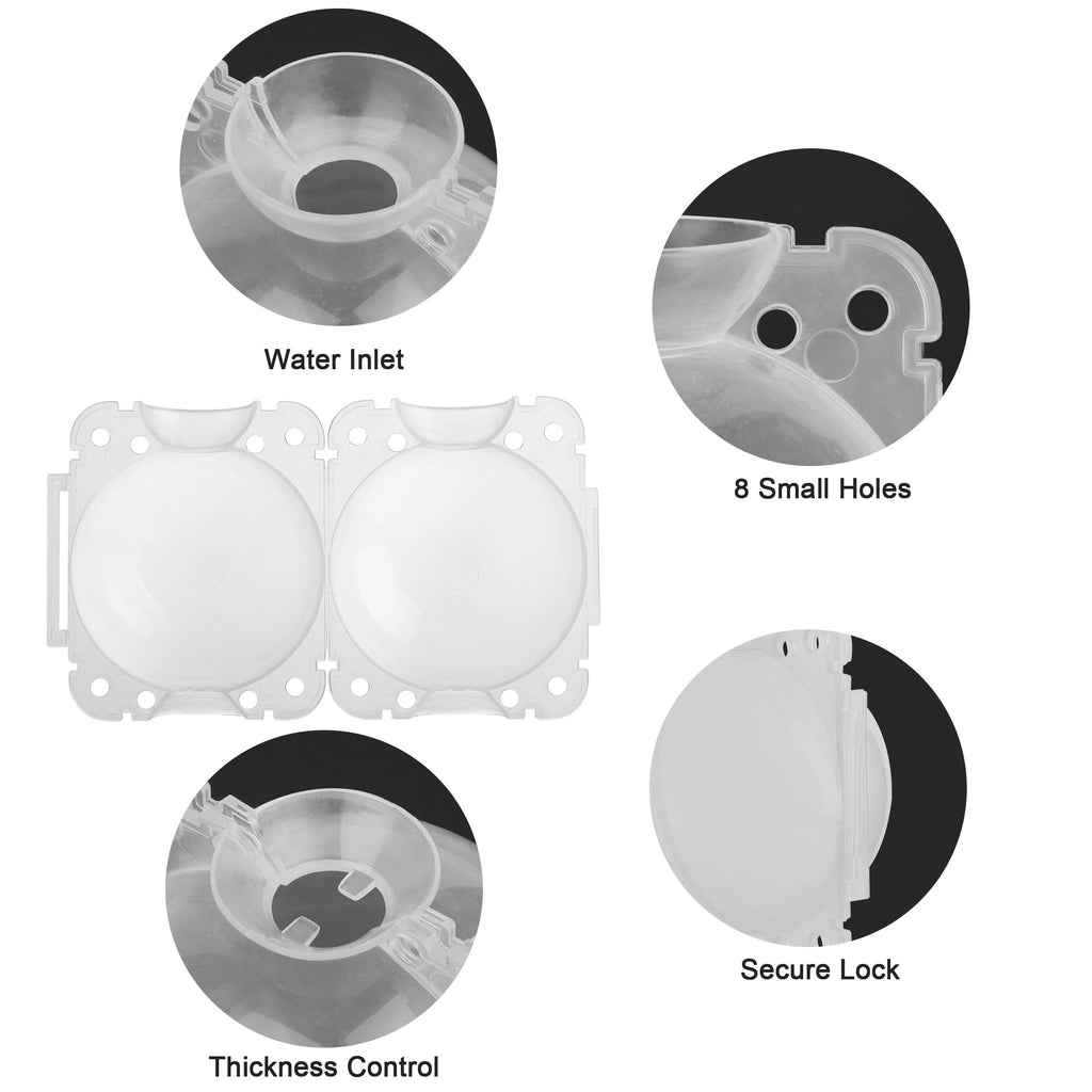 Lingsida 10pcs Air Layering Propagation Kit, Reusable Half Clear Grafting Ball, Plant Air Layering Pods Rooting Ball for Fast Propagation - Image 6