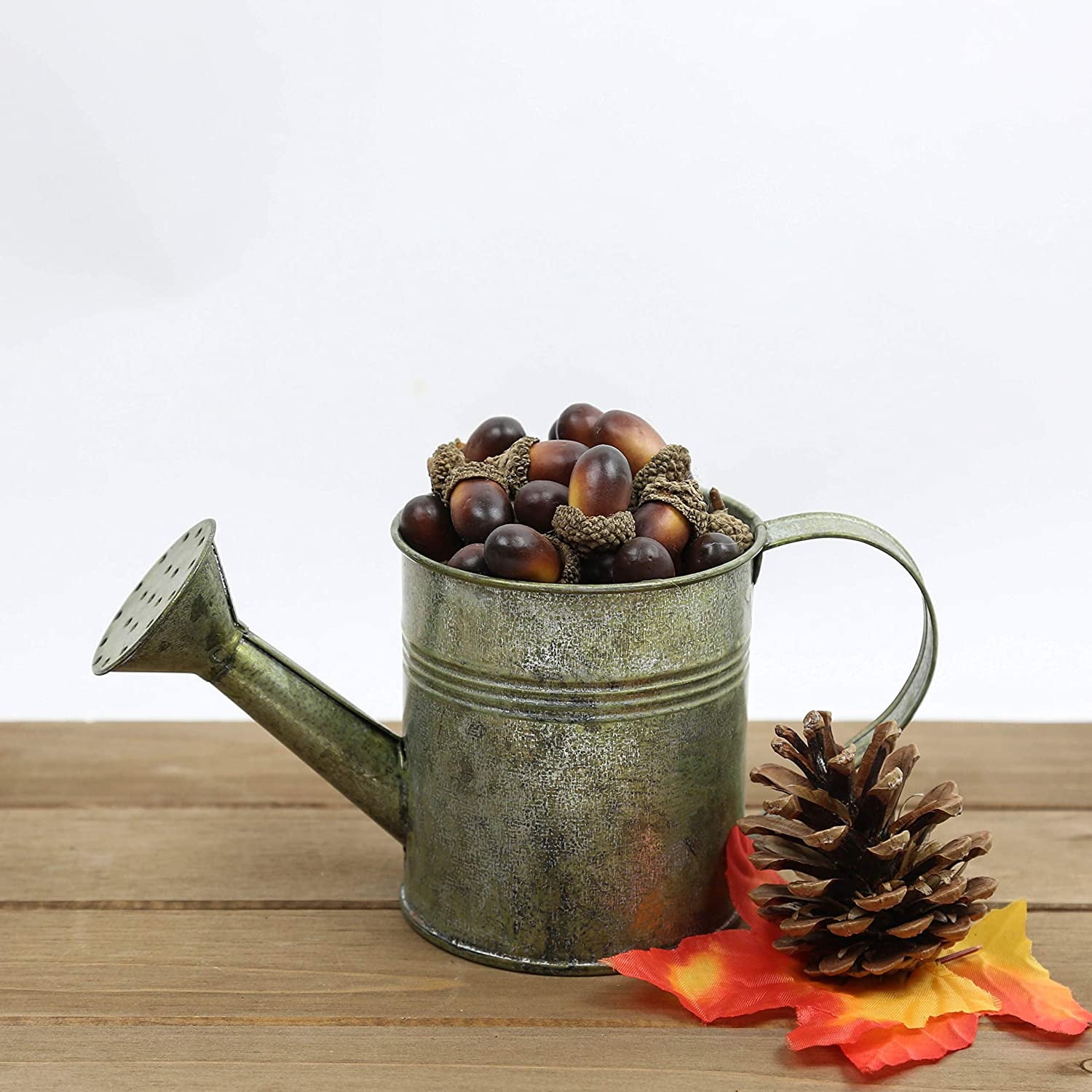Better Crafts Rustic 8.25" Antique Gray Decorative Metal Planter Watering Can, Crafting Features - Image 2
