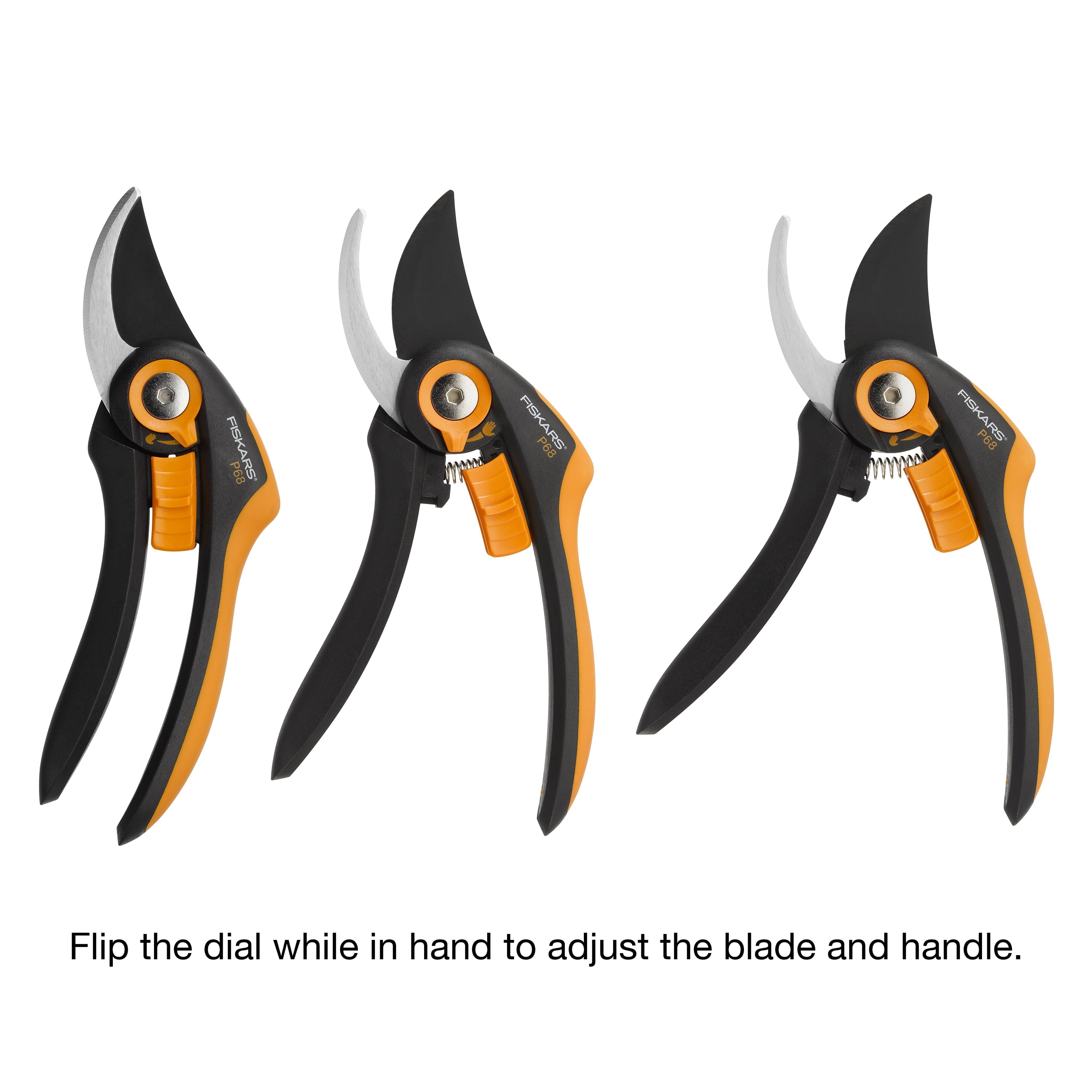 Fiskars 8" Smart Fit Pruner, Bypass Pruner, 5/8" Cut Capacity, Orange and Black - Image 2