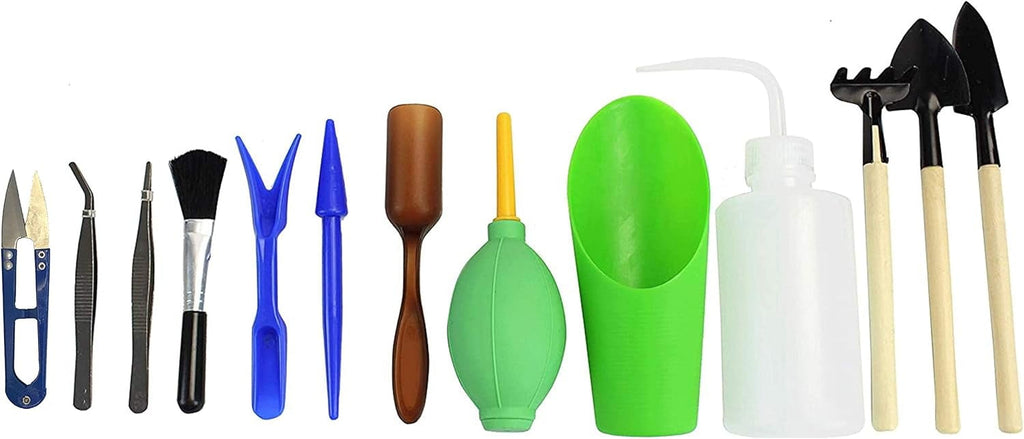 Indoor Plant Gardening Tool Set | Terrarium Supplies Mini Succulent Garden Tool Kit | Heavy Duty Succulent Bonsai Planter Set Indoor Gardeni - Image 4