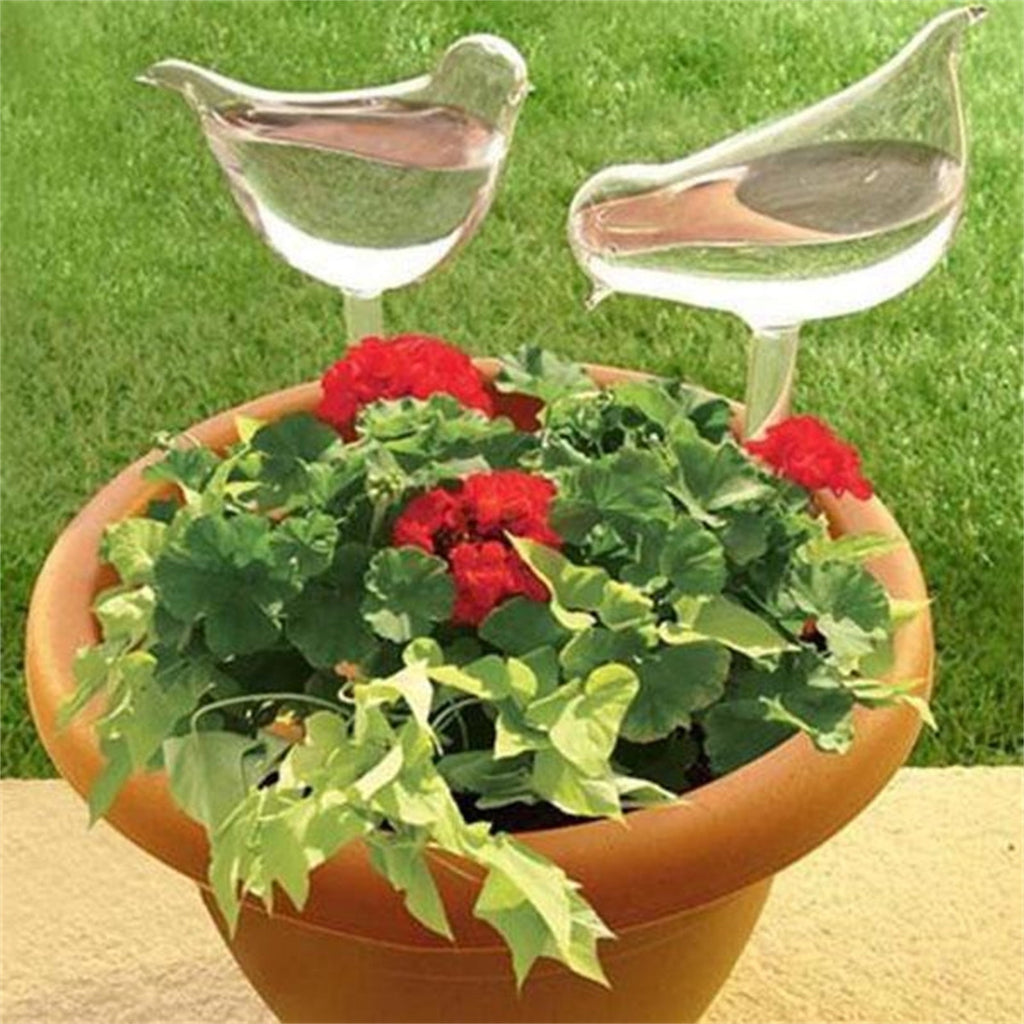 Self Watering Plant Glass Bulbs Bird Shaped Watering Can for Indoor Outdoor Plants Easy Use Lightweight Transparent G... - Image 4