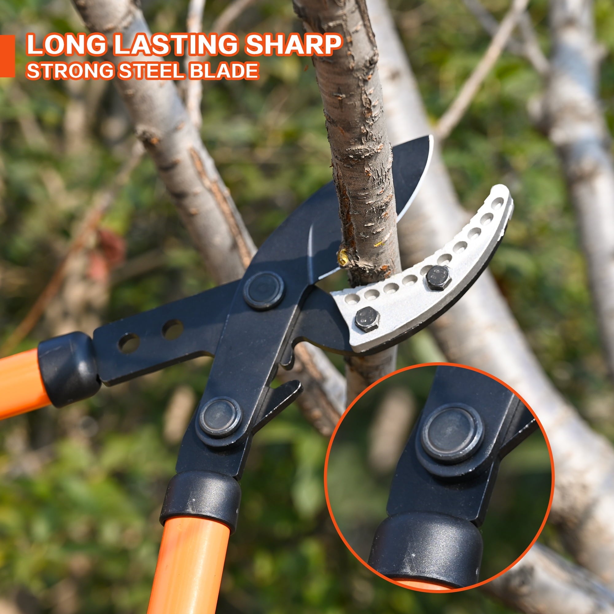 Lopper Heavy Duty with Steel Blade, 30" Loppers Gardening Tools Tree Trimmer Branch Cutter for 2" Cutting Capacity - Image 5