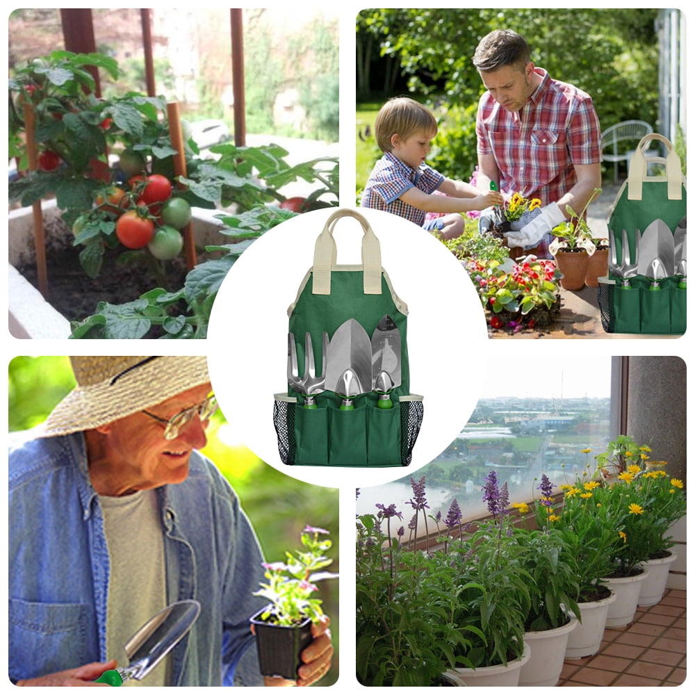 GardenHOME Garden Tool Set - 11Pcs Garden Hand Tool Set Equipment with Tote Bag Adjustable and Apron,Gardening Tools for Women - Image 4