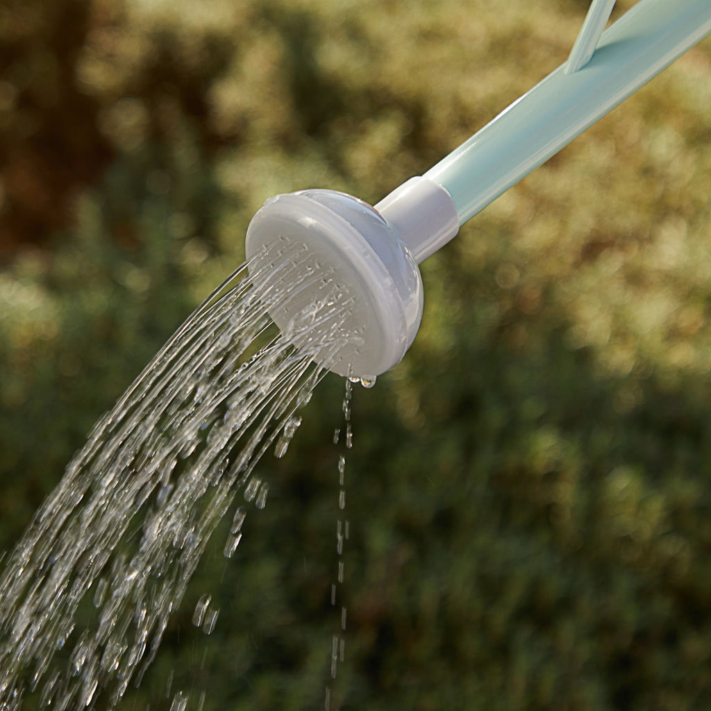 Small Mint Green Plastic Watering Can with Long Spout Sprinkler Head for Garden, Indoor and Outdoor Plants, Flowers (... - Image 5