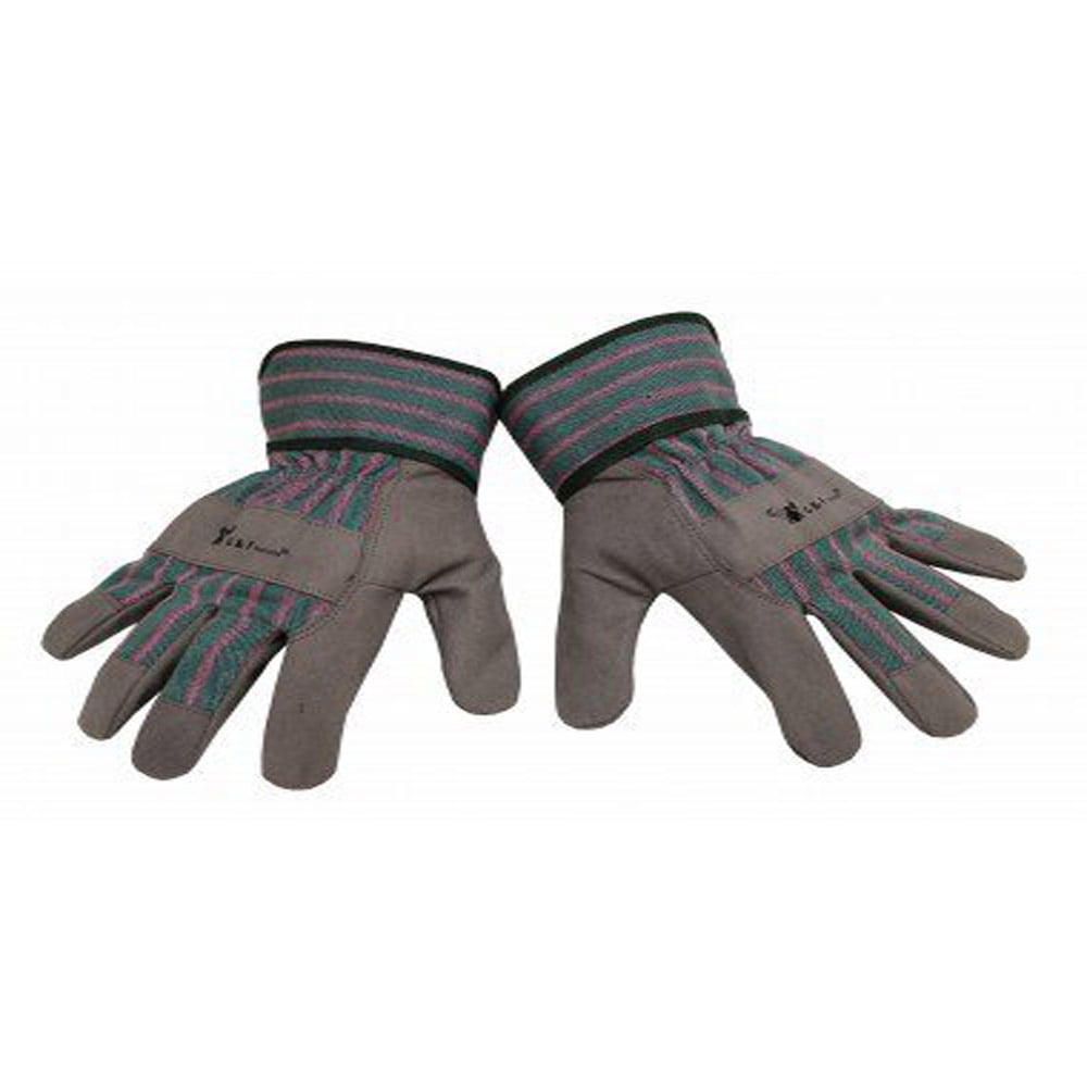 G & F Products Garden Gloves Men's Large Brown Solid Print Waterproof Cowhide Leather Gardening Gloves with Safety Cuff - Image 2