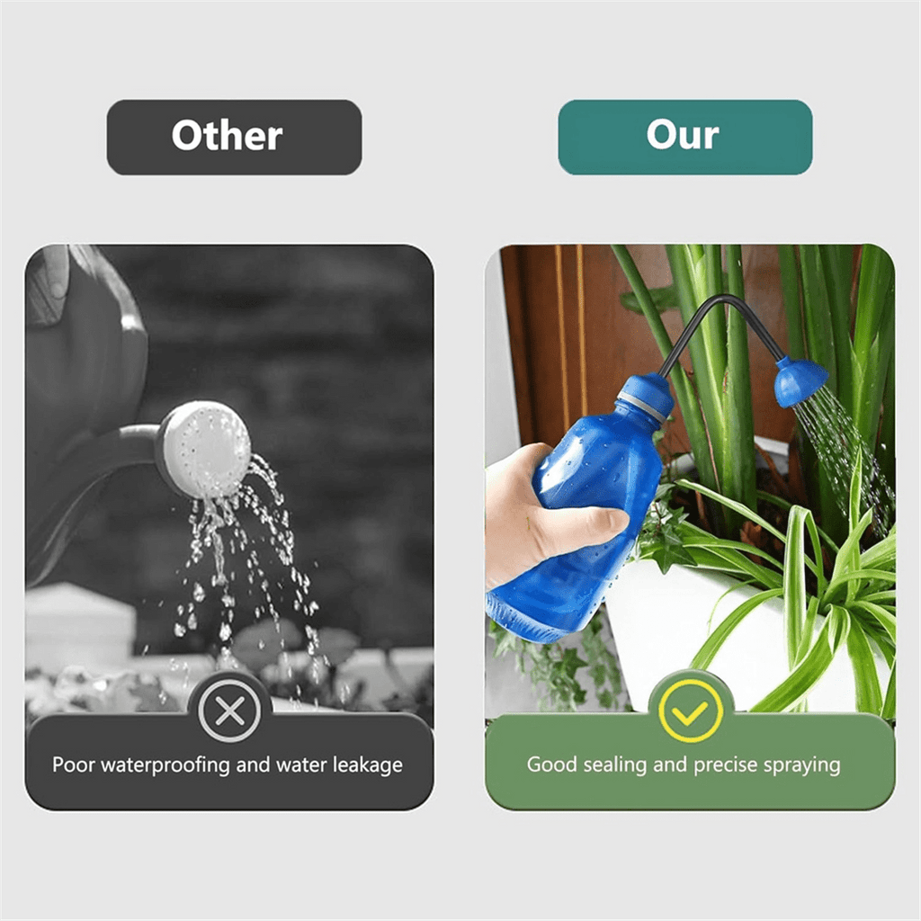 Watering Can for Seedlings, Small Watering Can for House Plant Garden Flower 0.45L Blue - Image 6
