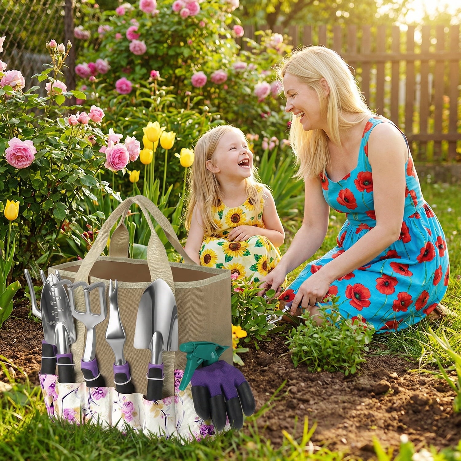 Heavy Duty Gardening Tools - 29-Piece Gardening Gifts for Women, Mom, Men - Durable, Ergonomic Garden Tool Set - Image 6