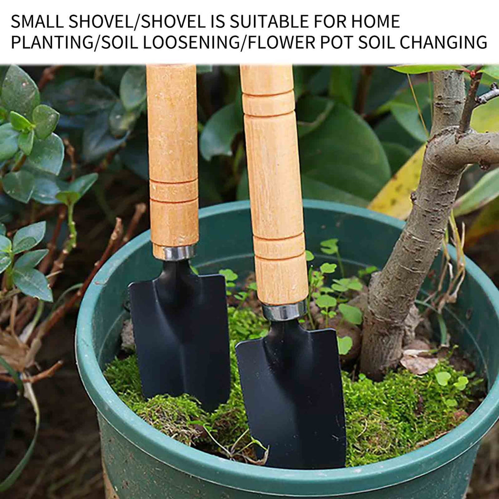 Stainless Steel Gardening Shovel, Flower Planting Shovel, Weeding Garden Spade Handle Small Shovel Tool, Garden Woode... - Image 3