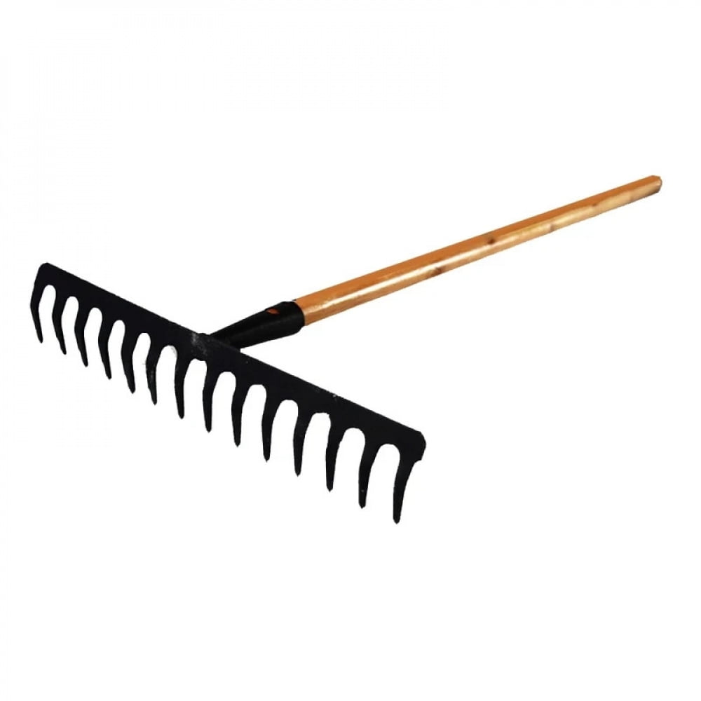 Farming Rake Stainless Steel Rake 14-Tooth Hay Deciduous Rake Pine Soil Rake Garden Gardening Tools Agricultural Farm... - Image 6