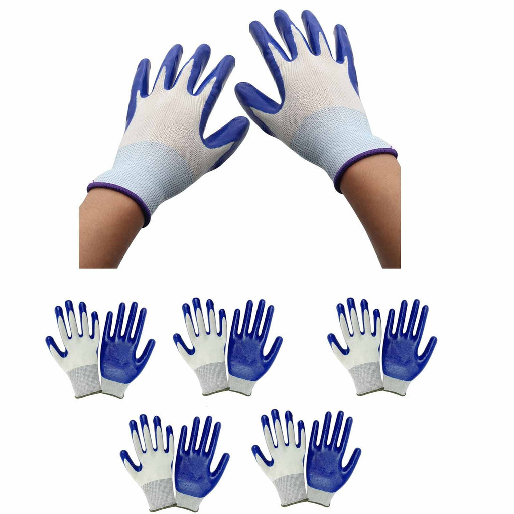 Clearance! Outdoor Gardening Gloves 5Pc Bobasndm 5 Pairs Garden Gloves for Women/Men Nitrile Coated Work Gloves for G... - Image 2