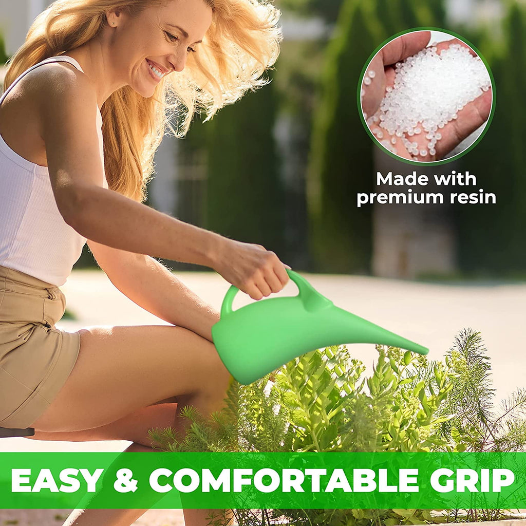 KP KOOL PRODUCTS Watering Can 1/2 Gallon - Small Watering Can for Indoor Plants - Outdoor Watering Can - Yellow Plant Waterer - Plastic Wate - Image 5