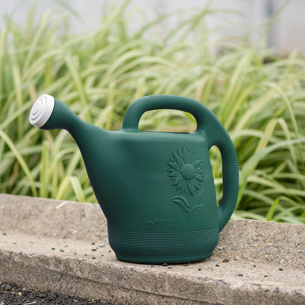 Novelty Classic Plastic Watering Can, Classic Version, Green, 2 Gallon Capacity - Image 3