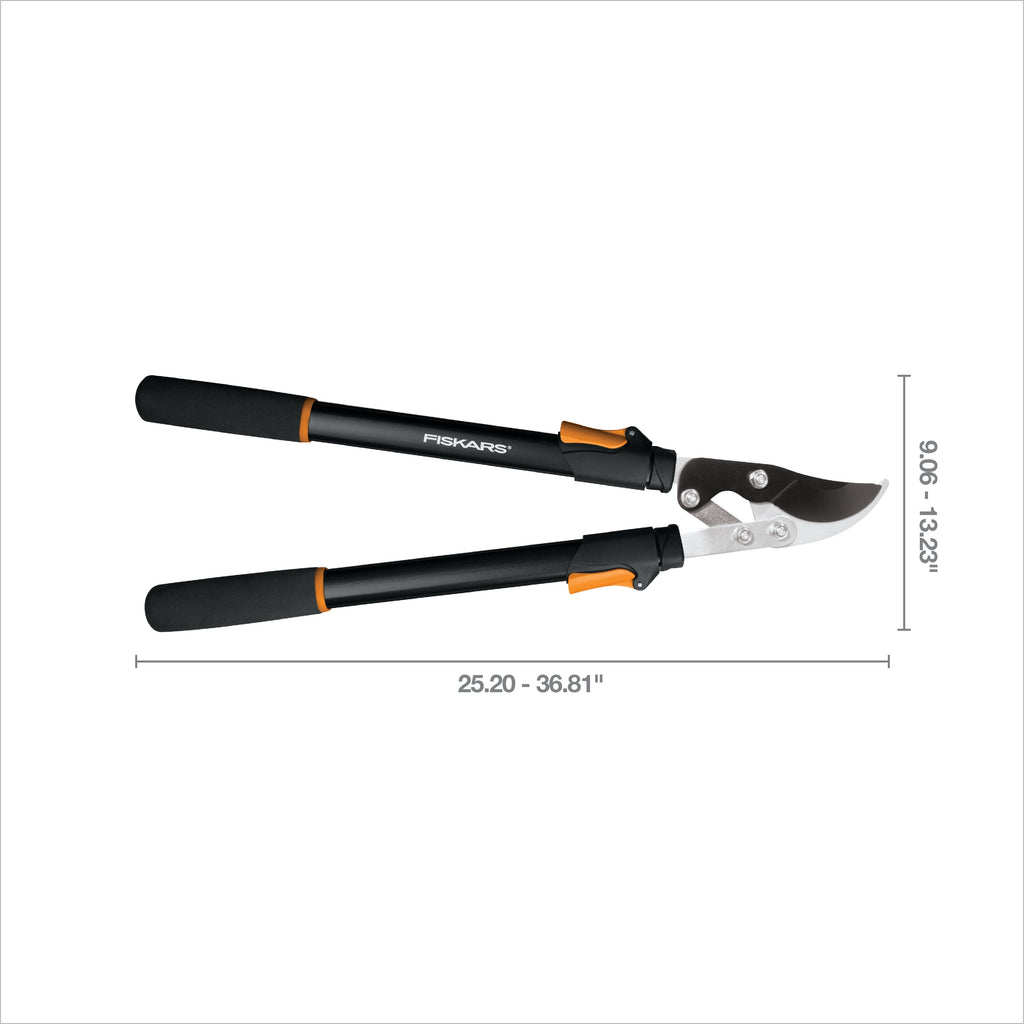 Fiskars Power-Lever Telescopic Lopper, Extendable Bypass Lopper 25"-37", 1-3/4" Dia. Cut Capacity - Image 2