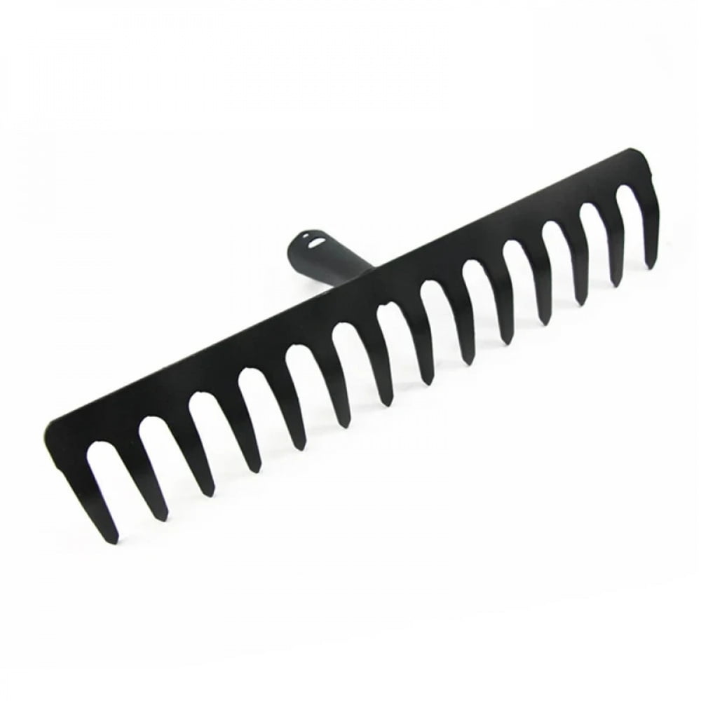 Farming Rake Stainless Steel Rake 14-Tooth Hay Deciduous Rake Pine Soil Rake Garden Gardening Tools Agricultural Farm... - Image 2