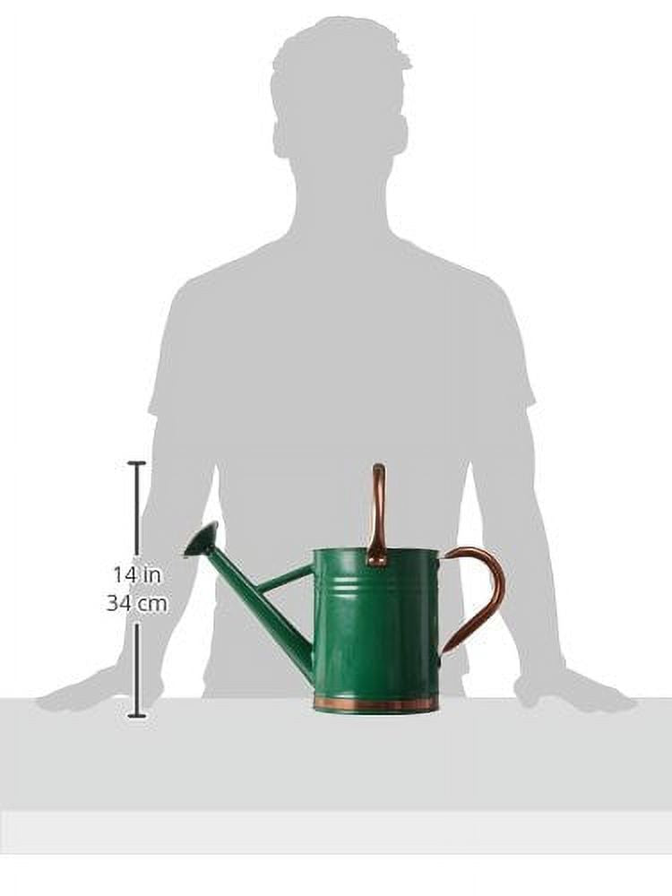 Gardman 1 GALLON HUNTER GREEN WATERING CAN WITH COPPER ACCENTS - Image 3