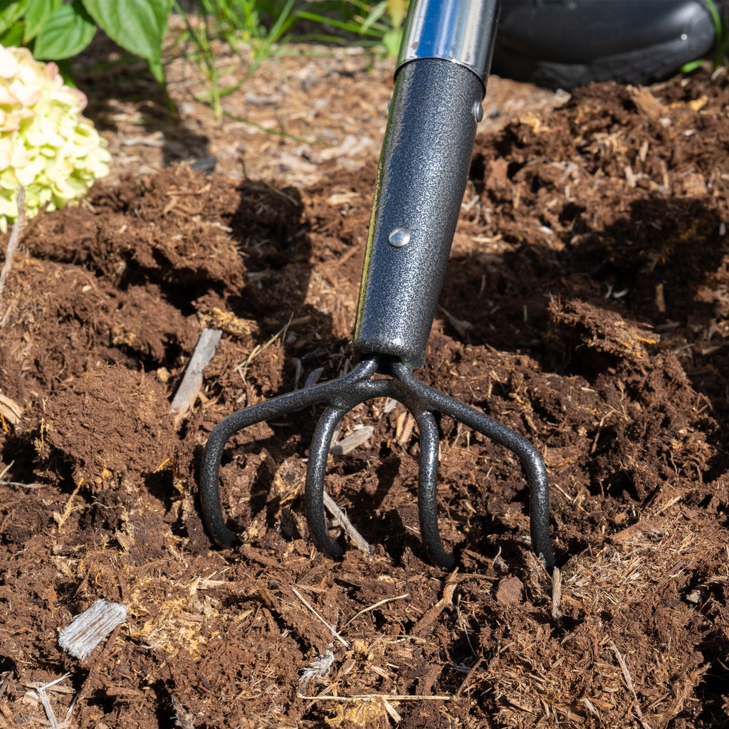 Long Handle 4-Tine Cultivator with Comfort End Grip - Image 6