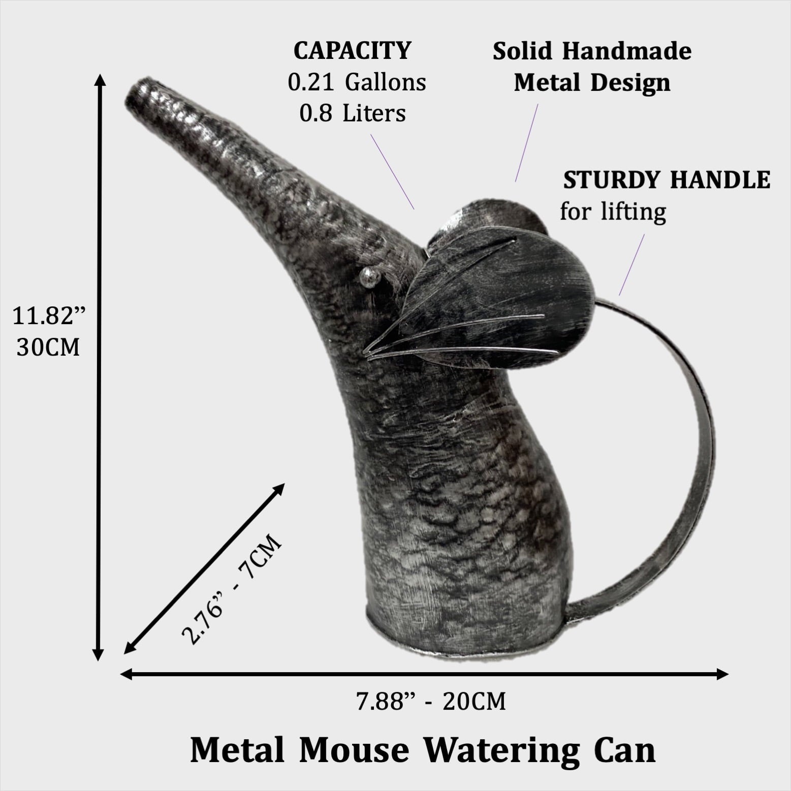 Mouse Watering Can for Indoor Plants Cute Watering Pot Gardening Gifts for Women Kids - Image 4